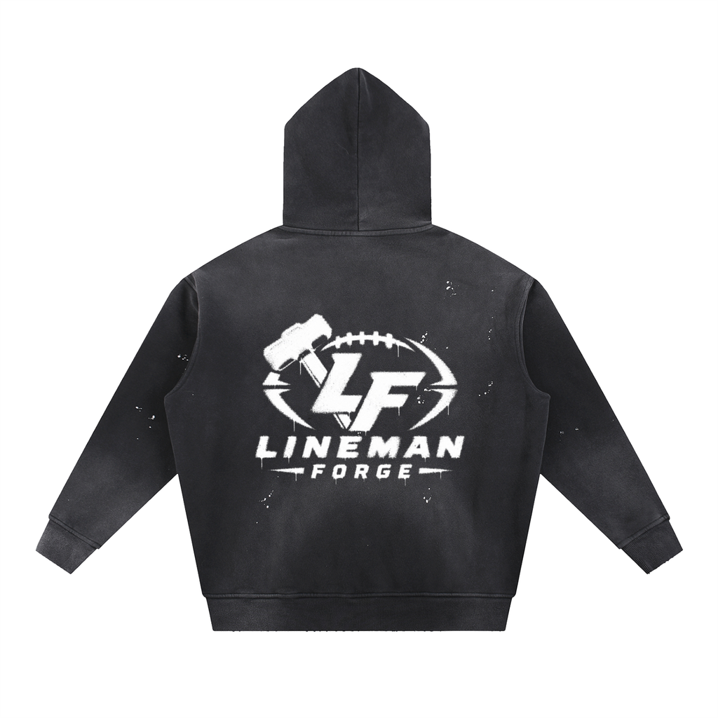 Forge Spray Series Hoodie BLACK