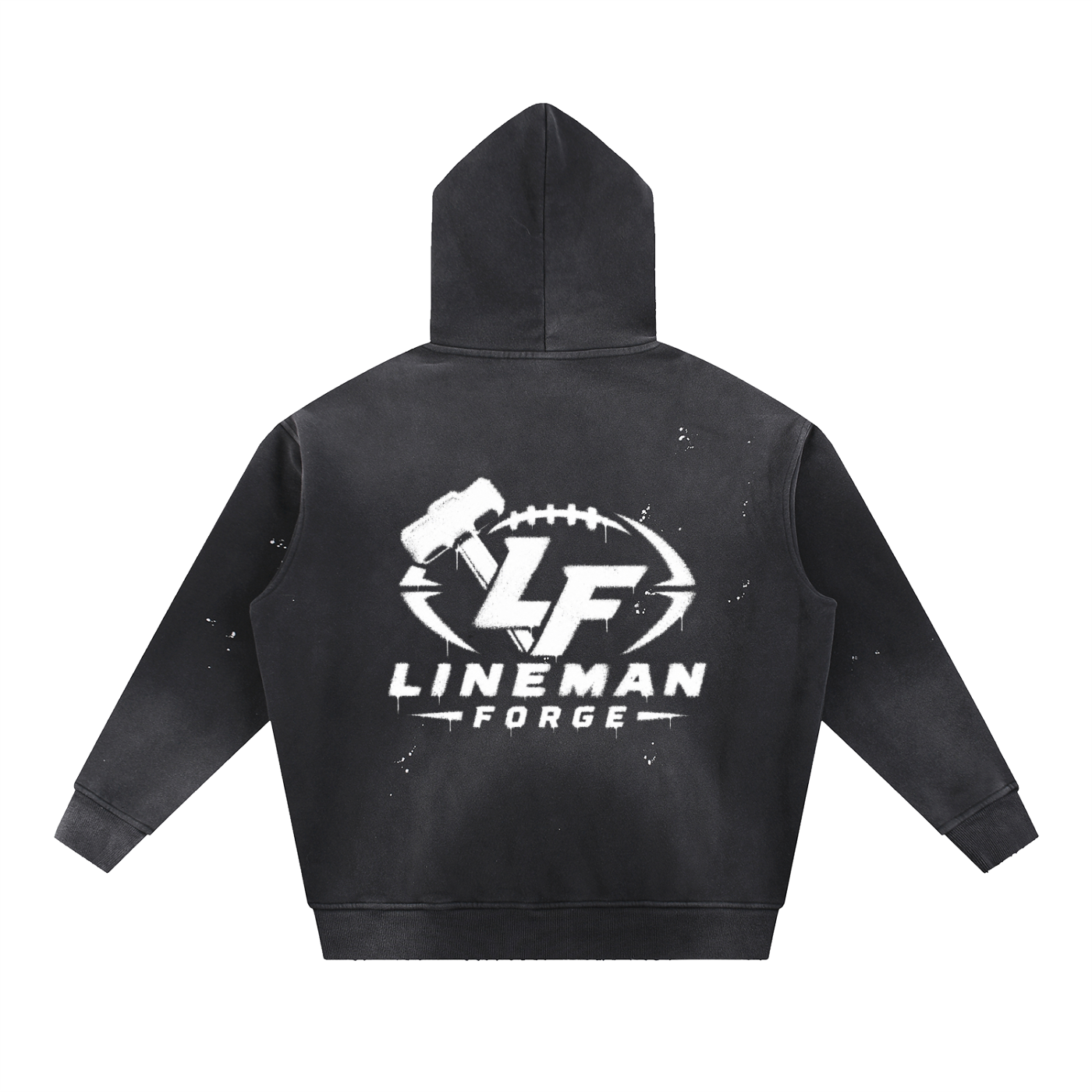 Forge Spray Series Hoodie BLACK