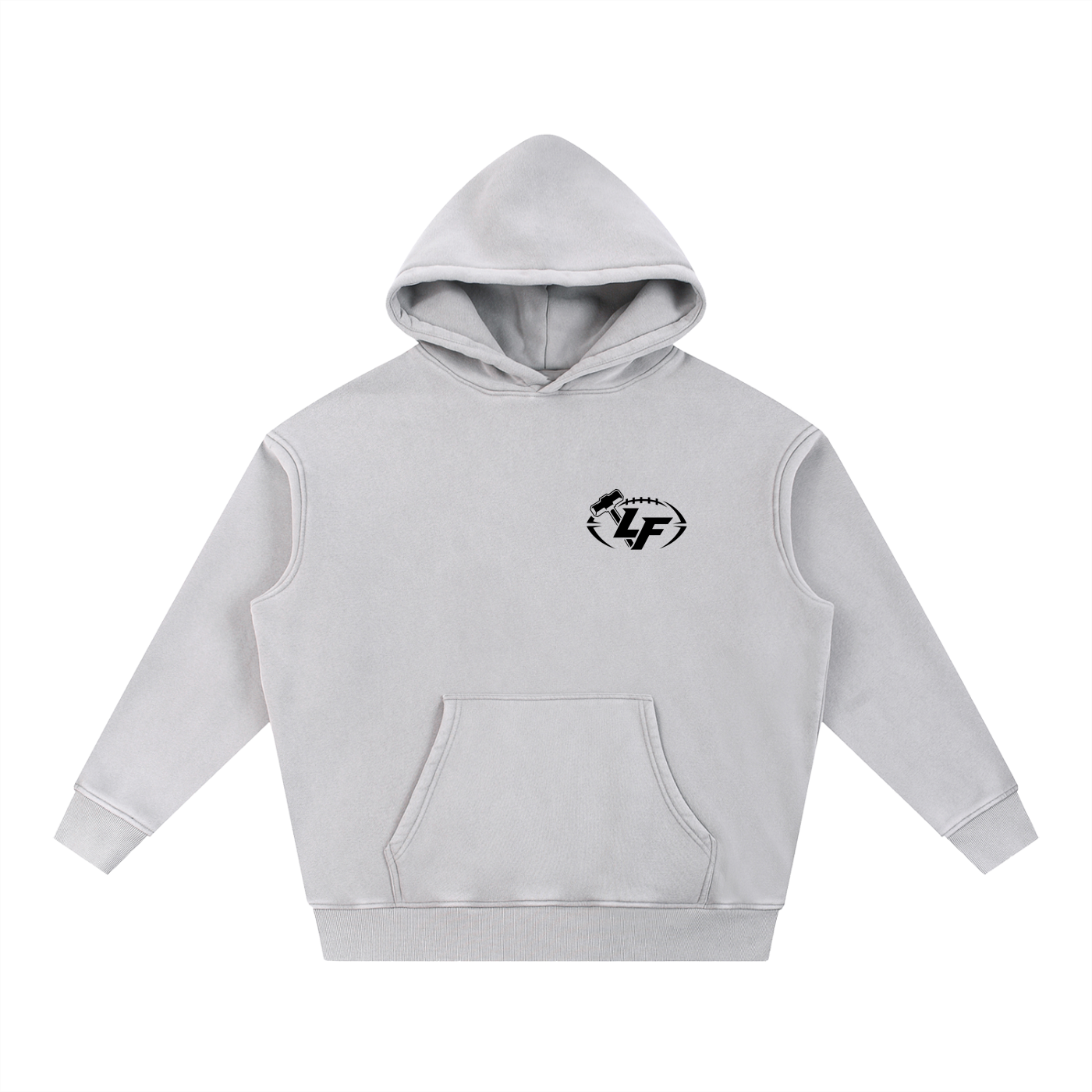 Forge Rustic Fleece Oversize Hoodie LIGHT GREY