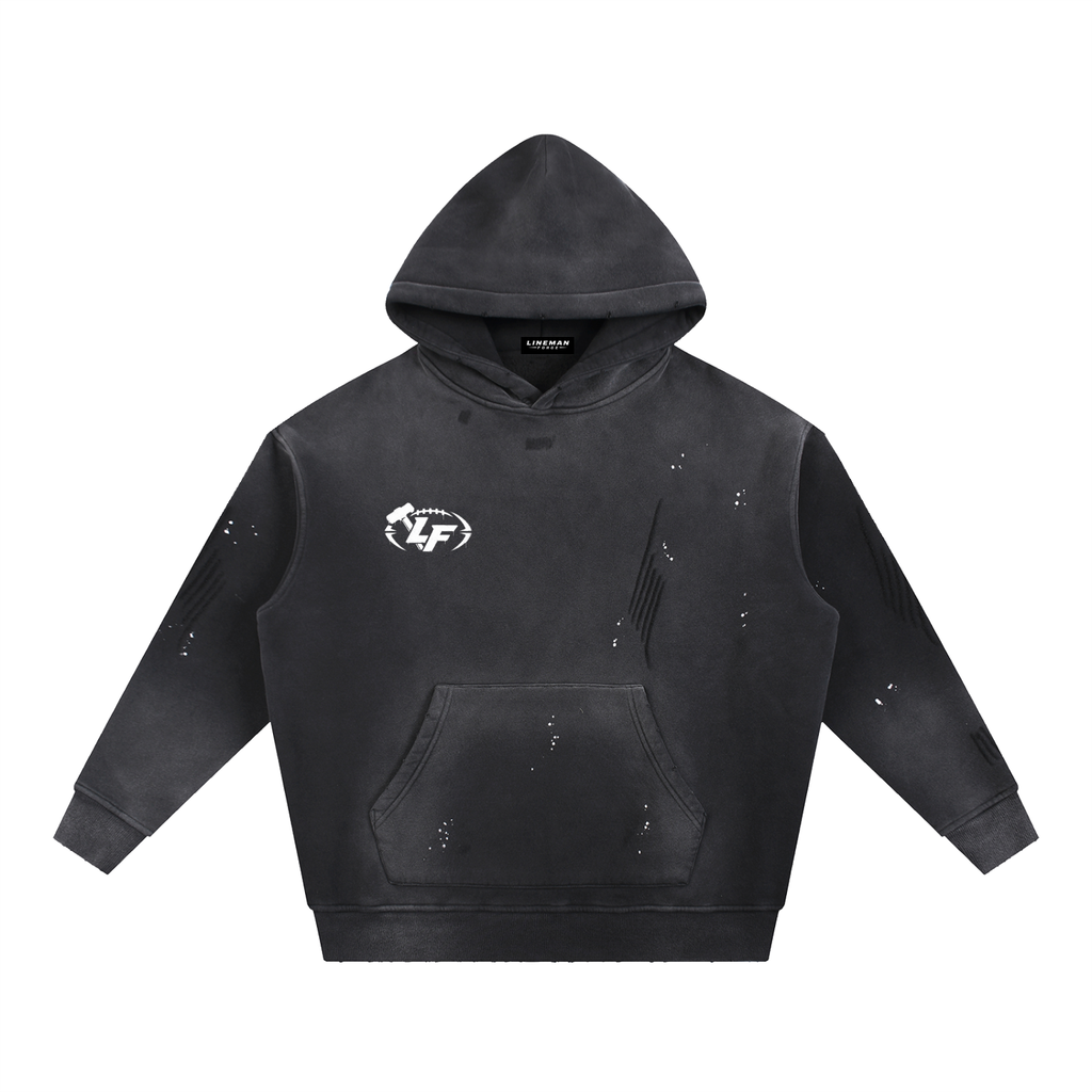 Forge Spray Series Hoodie BLACK