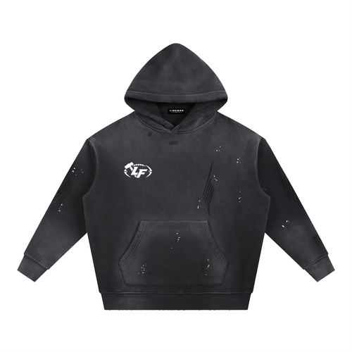 Forge Spray Series Hoodie BLACK
